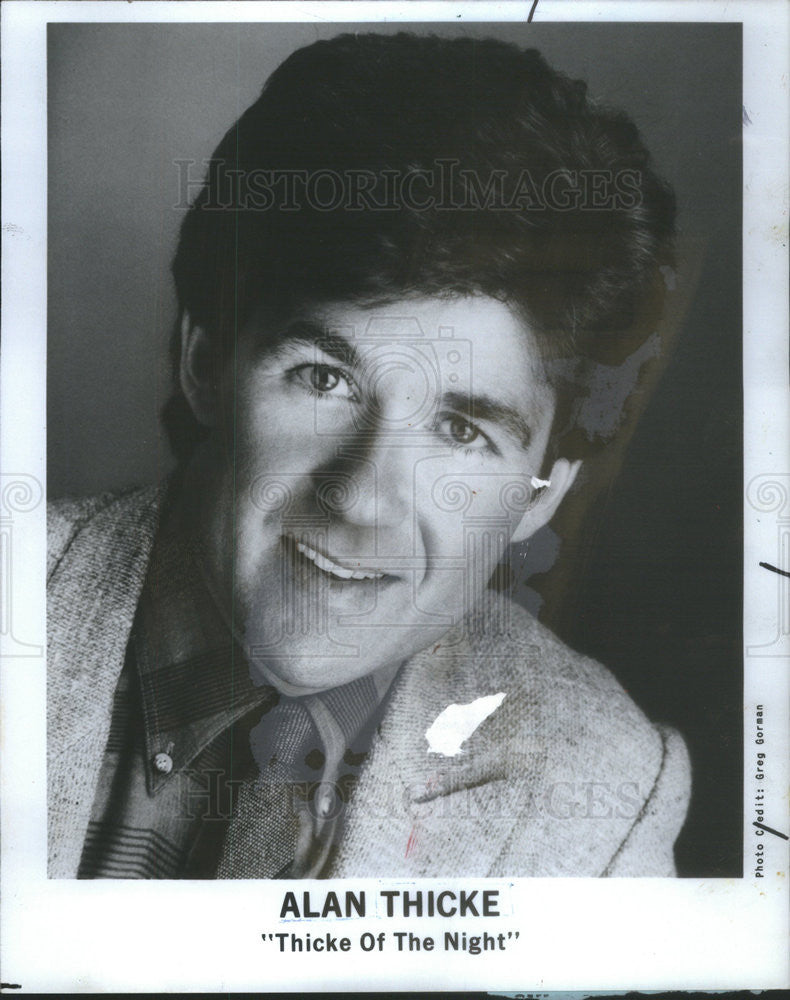 1983 Press Photo Alan Thicke Thicke of the Night - Historic Images