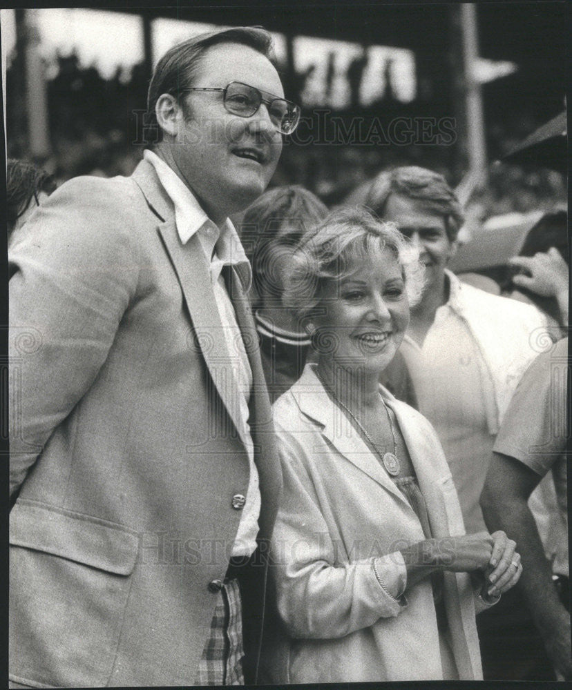 1979 Press Photo of IL Gov. James Thompson and Chicago Mayor Jane Byrne - Historic Images