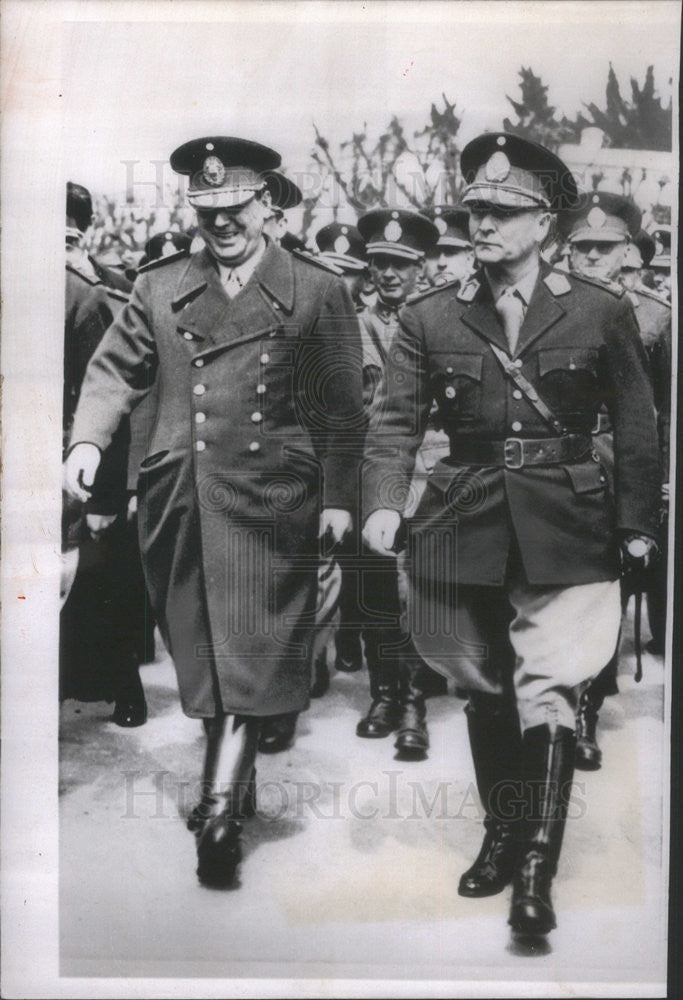 Press Photo President Peron &amp; General Lucero - Historic Images