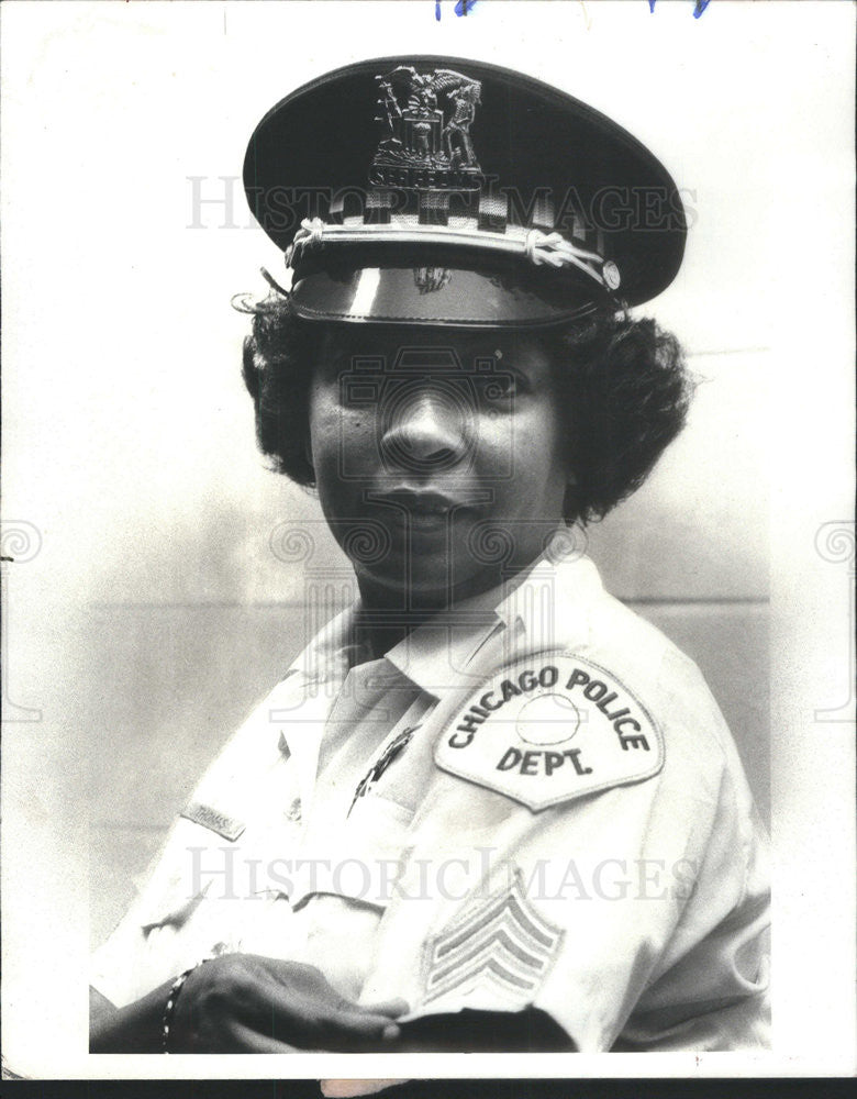 1978 Press Photo Chicago Police Officer Jacqueline Thomas Promoted To Sergeant - Historic Images