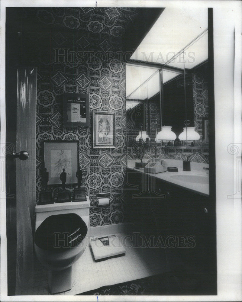 1976 Press Photo Interior decor of city apartment - Historic Images