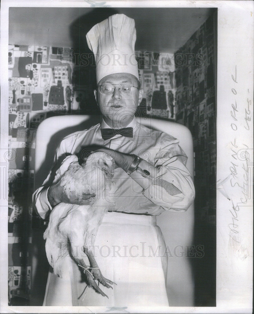 1958 Press Photo Sam Levenson Sheraton Hotel Cook - Historic Images