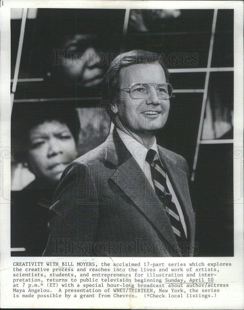 Press Photo Journalist Bill Moyers - Historic Images