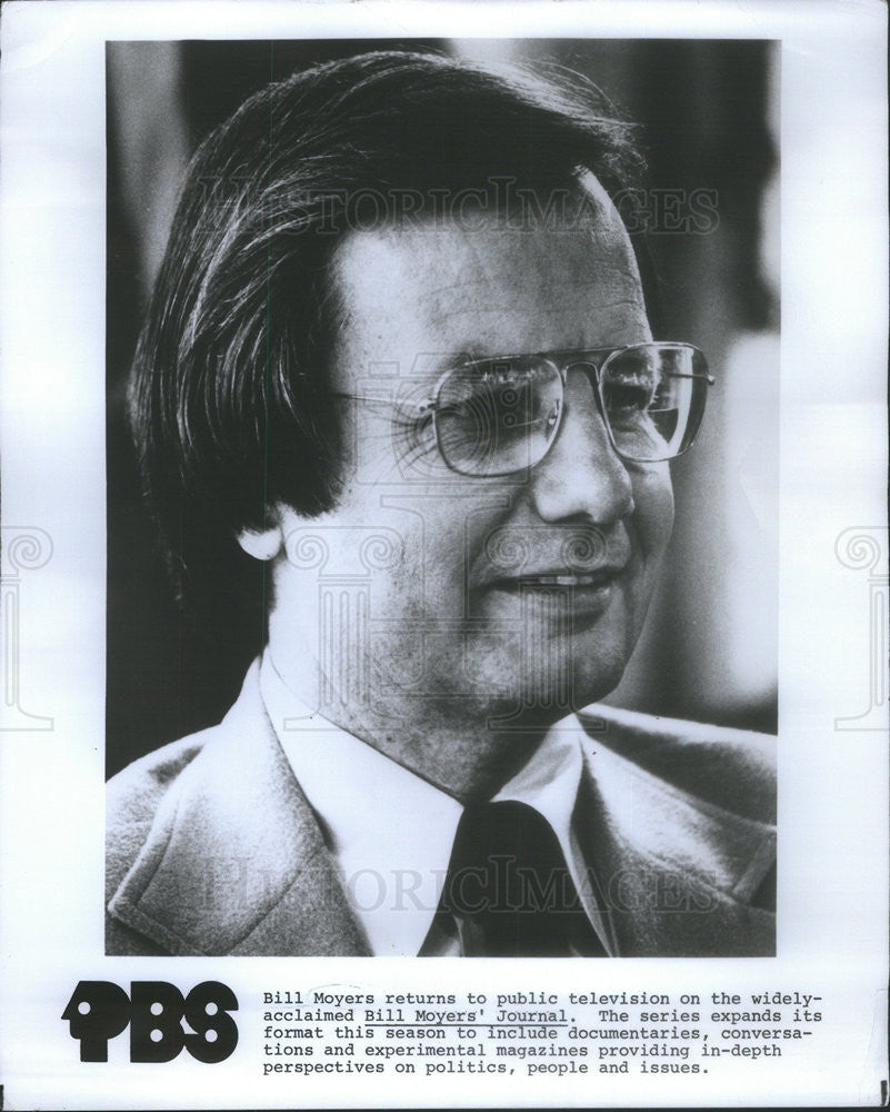 1980 Press Photo Bill Moyers Journal - Historic Images