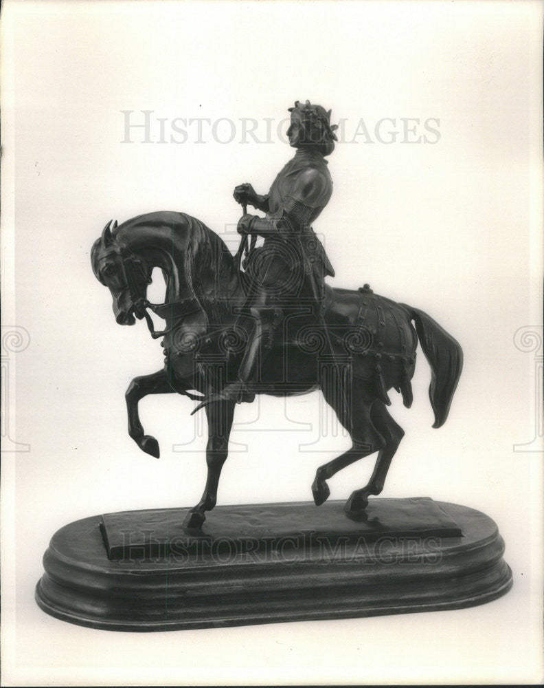 Press Photo statue of Charles VII Victorious. - Historic Images