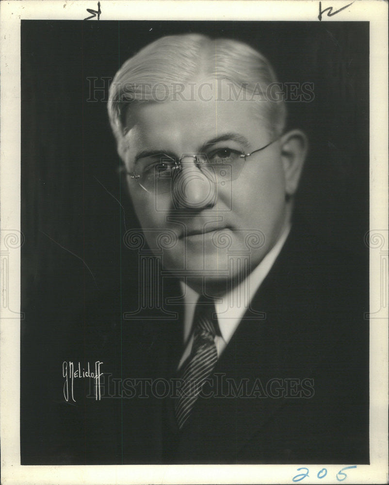 1934 Press Photo Franklin C.E. Lundquist Rep Candidate Clerk of the Criminal Ct - Historic Images