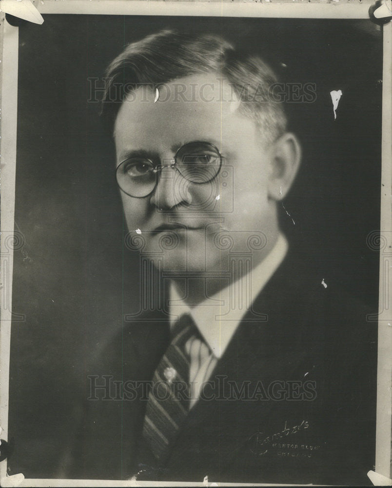 1932 Press Photo Mr Carl Lundquist Attorney - Historic Images