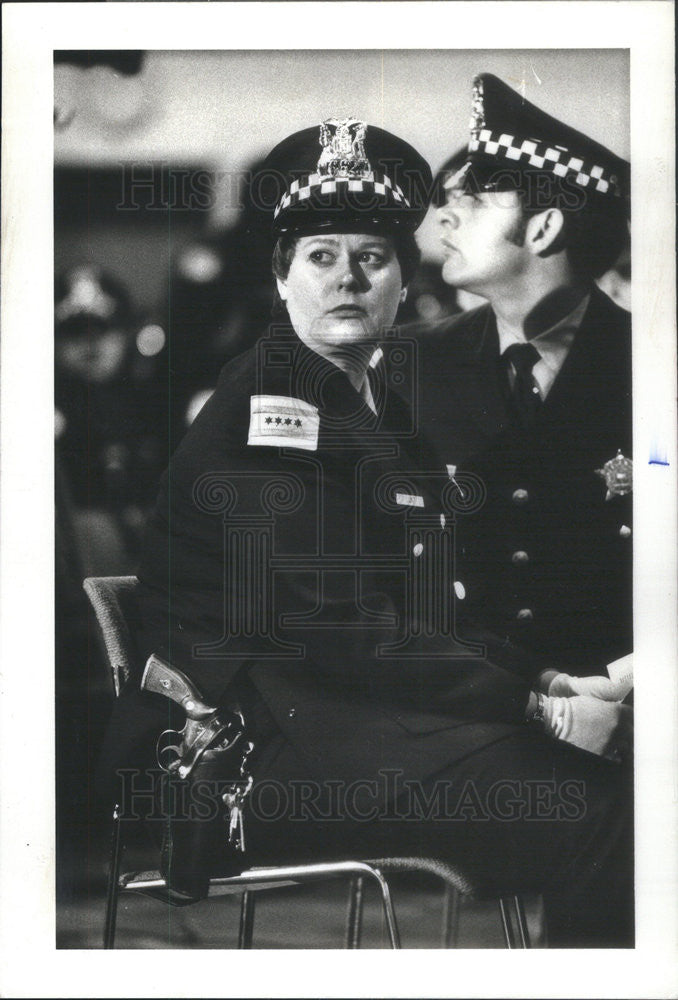 1977 Press Photo Police Officer Corrin Lunt was Tops in Her Class of 179 Recruit - Historic Images