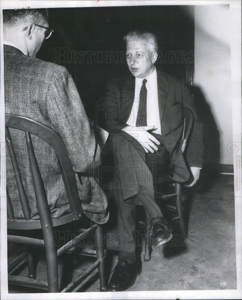 1958 Press Photo Ted Lurie Managing Director of the Jerusalem Post - Historic Images