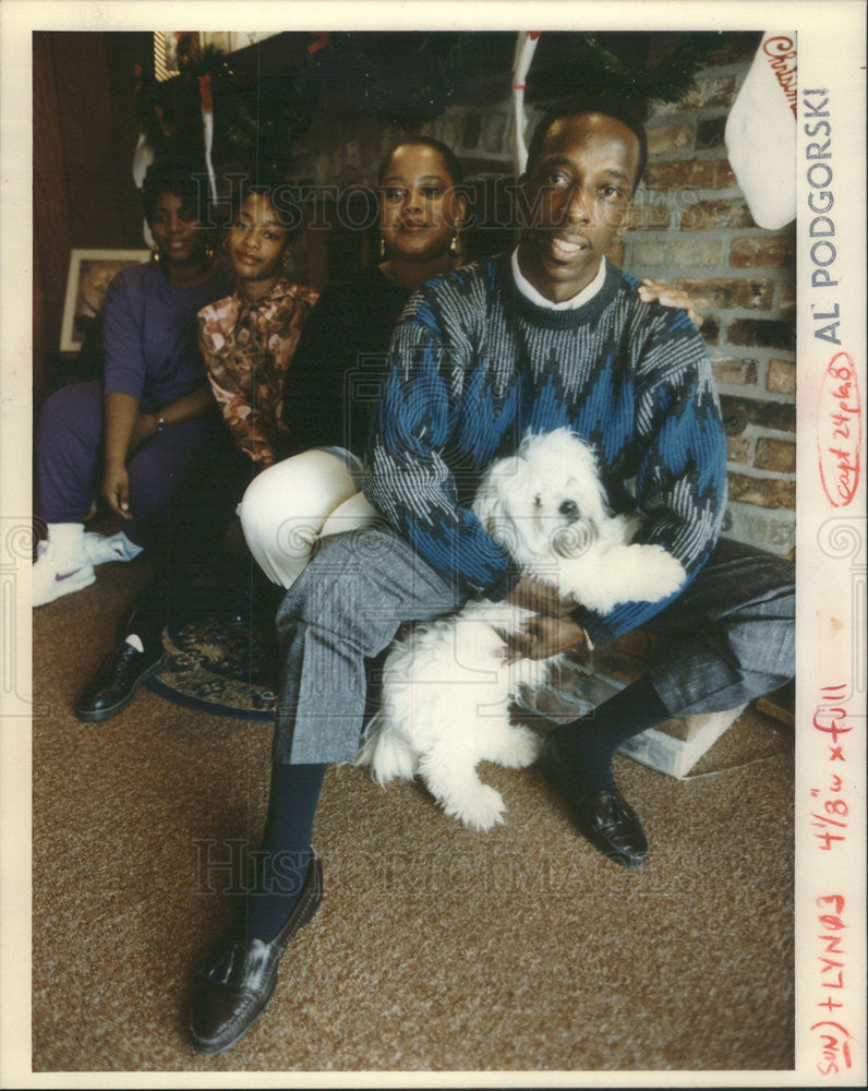 1993 Press Photo Jackie Lynch with Family, Raises Awareness about Organ Donation - Historic Images