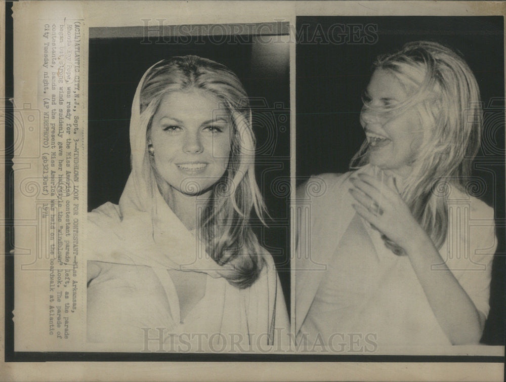 1974 Press Photo Miss arkansas Rhonda kay Pope - Historic Images