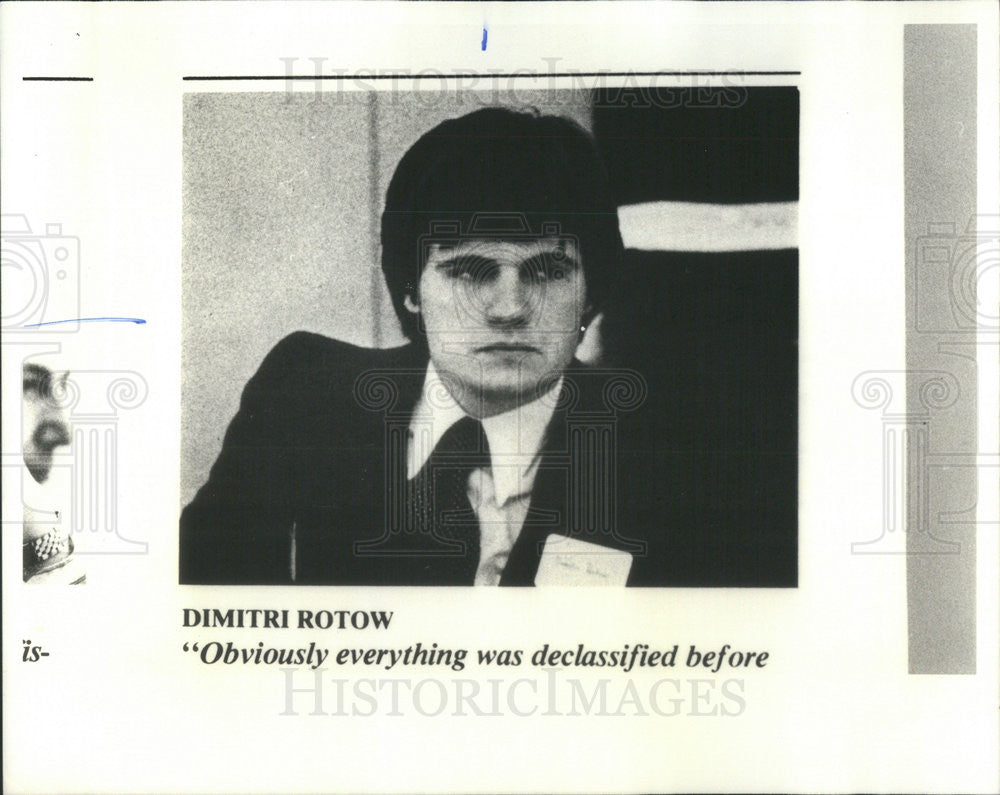 1979 Press Photo Dimitri Rotow - Historic Images