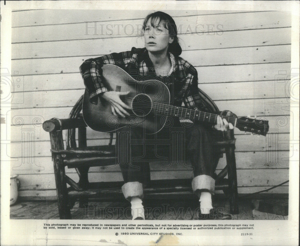 1980 Press Photo Academy Award Actress Sissy Spacek Starring As Loretta Lynn - Historic Images