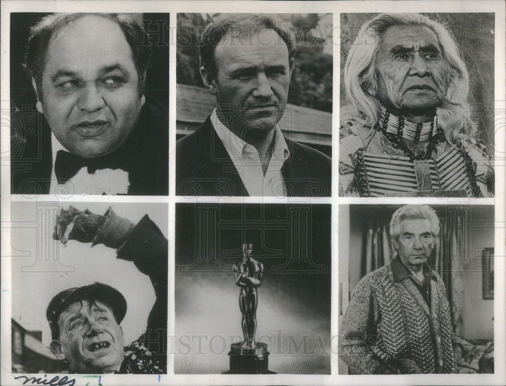 1971 Press Photo Nominees For Best Actor In A Supporting Role, Oscar Awards - Historic Images