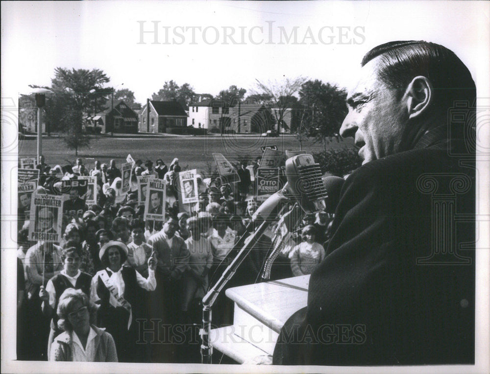 1964 Press Photo Representative William Miller, GOP Candidate For Vice-President - Historic Images