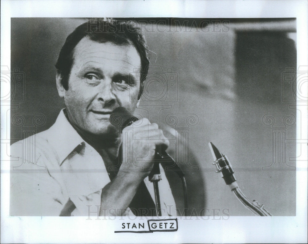 Undated Press Photo Stan Getz, American Jazz Saxophone Player - Historic Images