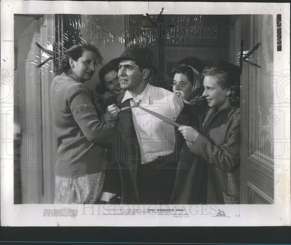 1949 Press Photo Tyrone Power/Film/Stage Actor - Historic Images