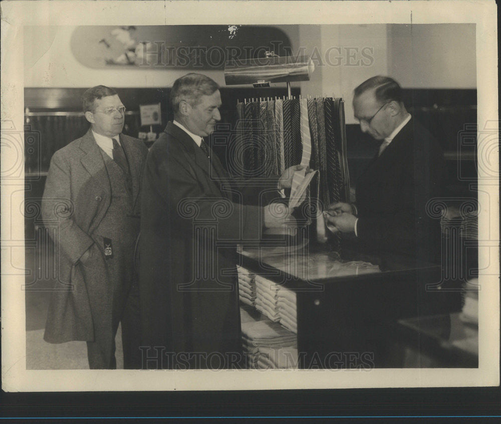 1932 Press Photo Governor Harry A. Moore/Lessing J. Rosenwald/Sears Roebuck - Historic Images