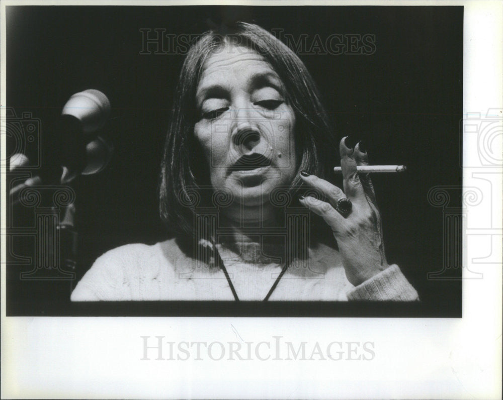 1983 Press Photo Oriana Fallaci journalist - Historic Images