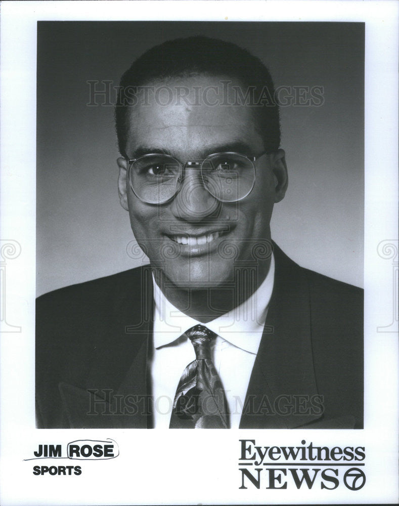 Undated Press Photo Jim Rose US Sportscaster - Historic Images