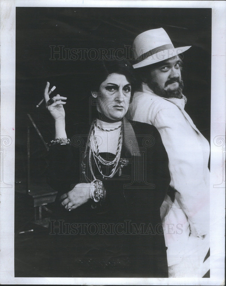 1977 Press Photo Mary Lou Rosato Actress David Schramm Actor Camino Real - Historic Images