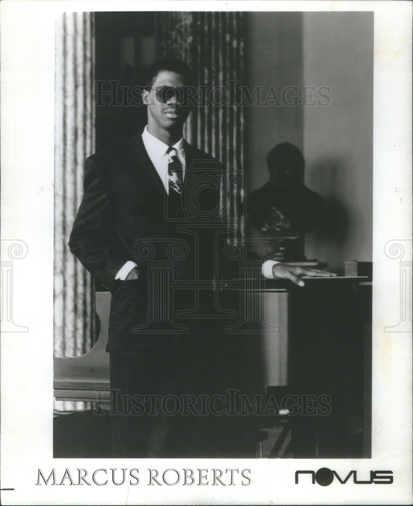 1990 Press Photo Marcus Roberts Pianist - Historic Images