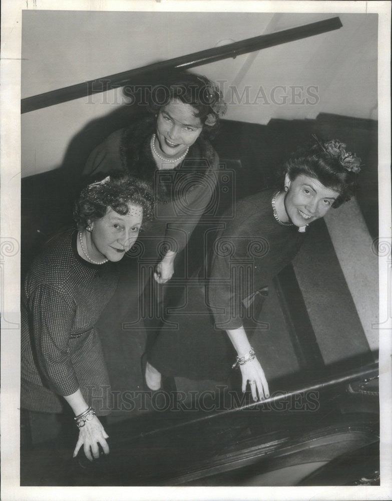 1959 Press Photo mrs Shepherd Roberts, Mrs C Foster Brown Mrs T Hamil Reddy - Historic Images