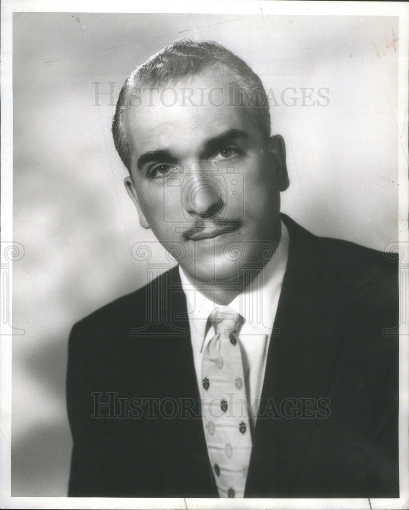 1957 Press Photo William N. Laskey President of Temple Deth El - Historic Images