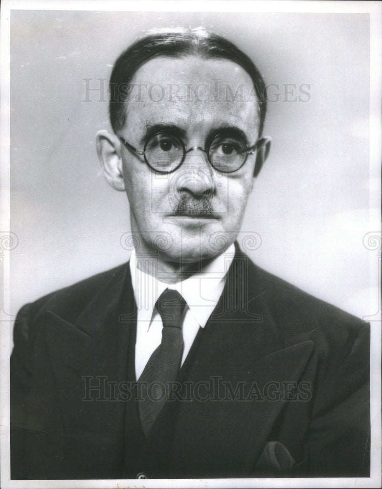 1949 Press Photo Harold Laski, leader of the Labor Party in Great Britain - Historic Images