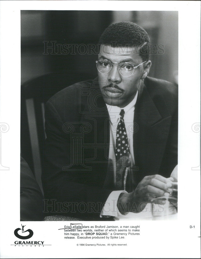 1994 Press Photo Eriq LaSalle Stars As Bruford Jamison In &quot;Drop Squad&quot; - Historic Images