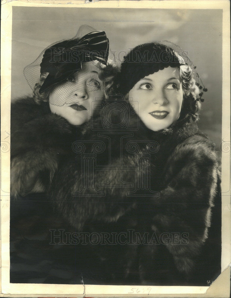 1937 Press Photo Myrtle Vail Actress Donna Damerel Myrt Marge Radio Series - Historic Images