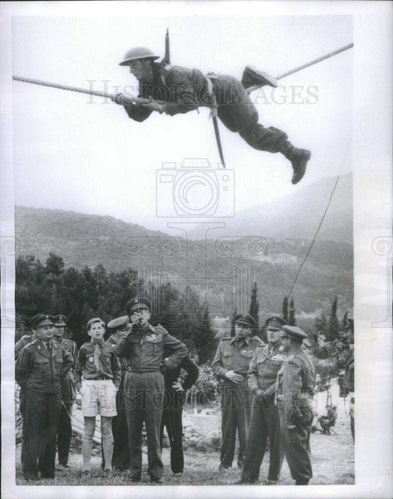 1954 Press Photo King Paul of Greece and Crown Prince Constantine - Historic Images