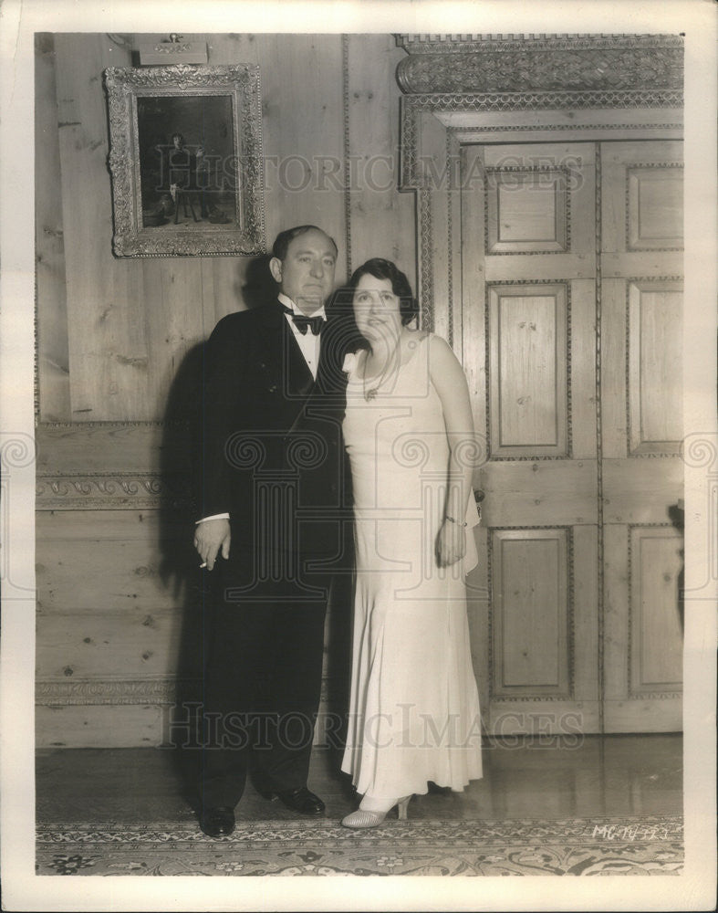 Undated Press Photo Joseph M. Schenk and Louella Parsons - Historic Images