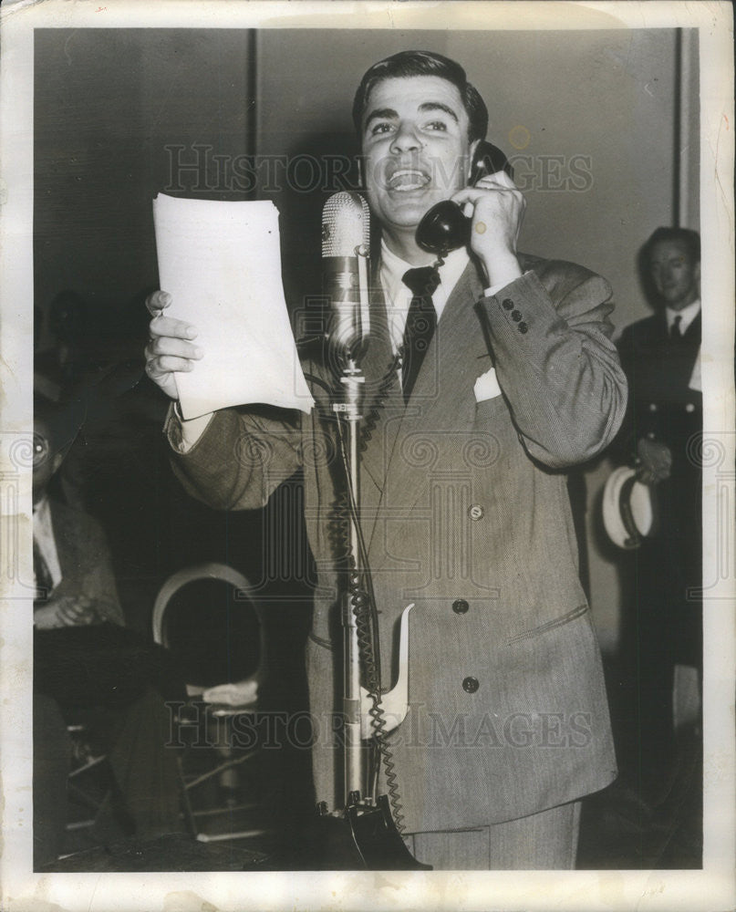 1990 Press Photo Bert Parks Emcee of ABC&#39;s &quot;Break the Bank&quot; - Historic Images