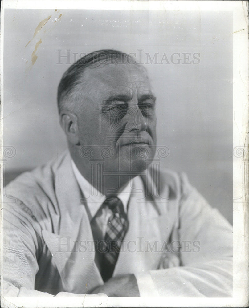 1940 Press Photo President Roosevelt In Latest Portrait - Historic Images