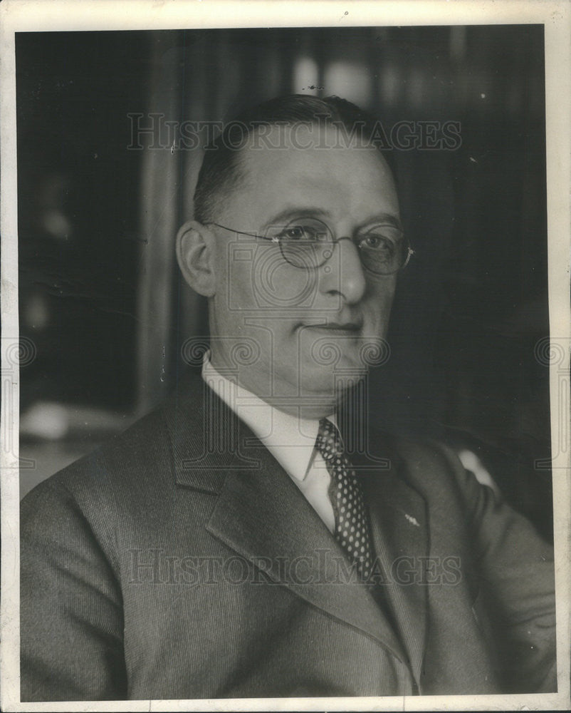 1934 Press Photo H.C.W Laubenheimer US marshal in Chicago,Ill - Historic Images