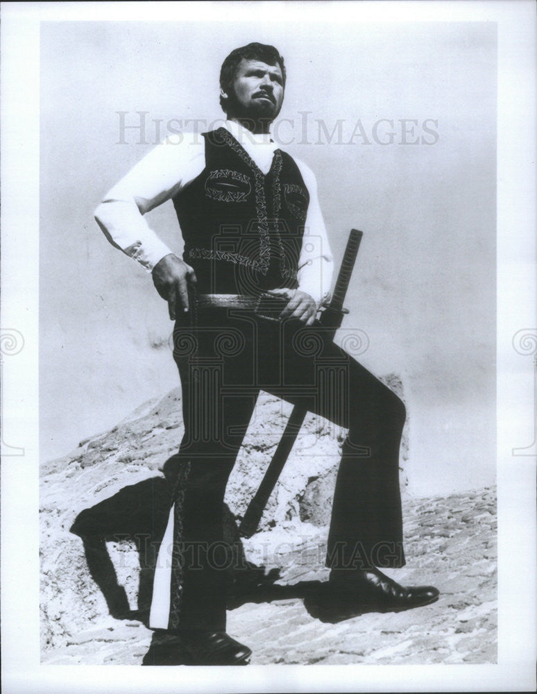 1979 Press Photo Tom McLaughlin Star The Master Gunfighter ABC Television - Historic Images