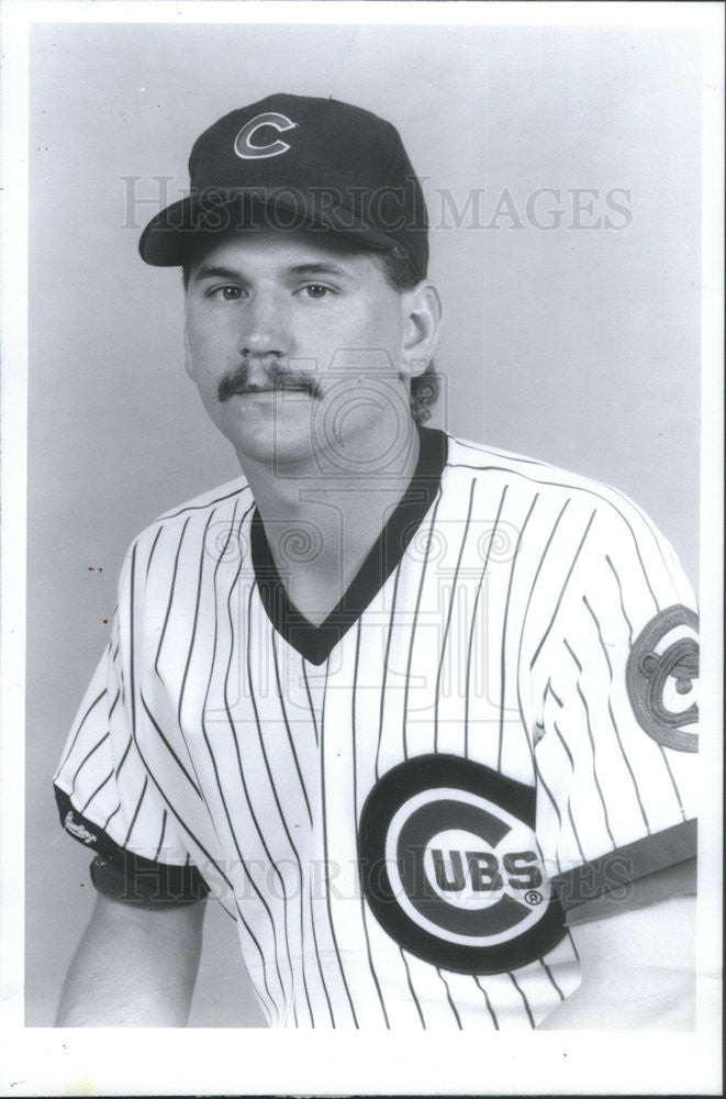 1989 Press Photo Cubs Pitcher Jeff Pico - Historic Images