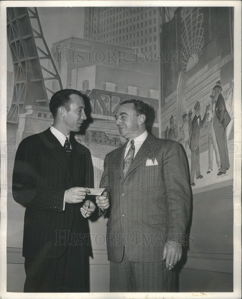 1944 Press Photo David Nichol and Robert C. Preble - Historic Images