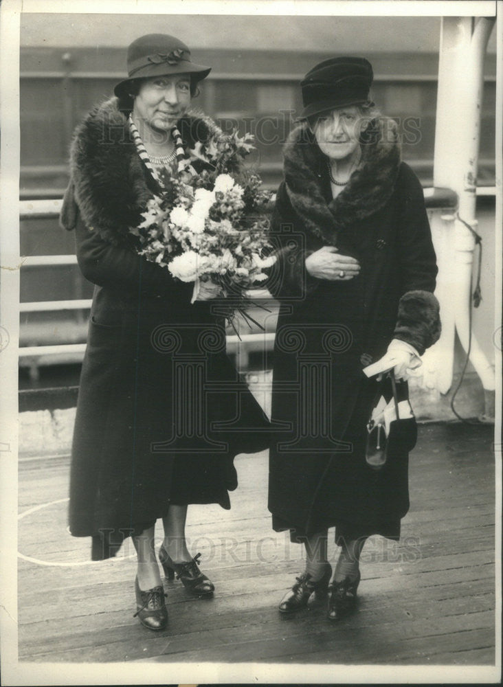 1933 Press Photo Miss Annie Guthrie and Dr S.P.Breckenridge - Historic Images