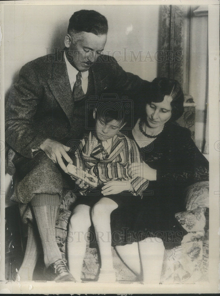 1930 Press Photo Capt. Alto Parker world-war hero pilot Jackie Sanders Parkers - Historic Images