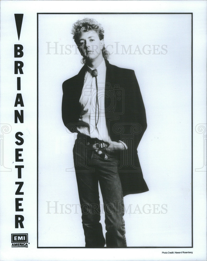 1986 Press Photo Guitarist Brian Setzer - Historic Images