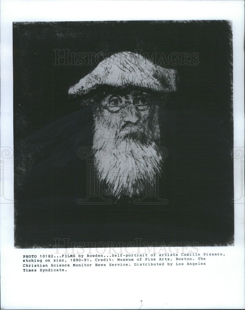 1982 Press Photo Camille Pissaro French Artist Painter - Historic Images