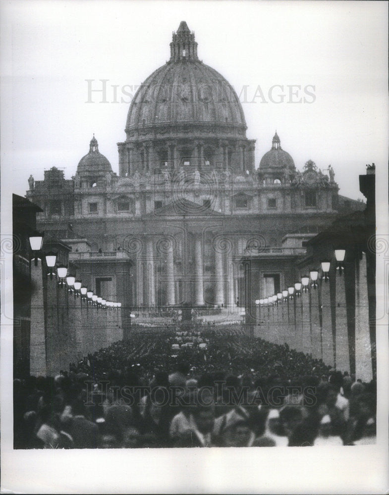 1958 Press Photo Pope Pius XII Vatican City Sovereign - Historic Images