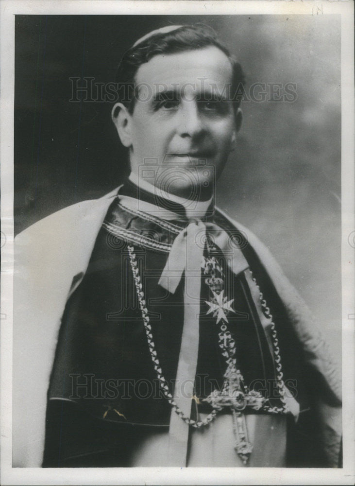 1937 Press Photo Archbishop Giuseppe Pizzardo, Vatican Under Secretary Of State - Historic Images