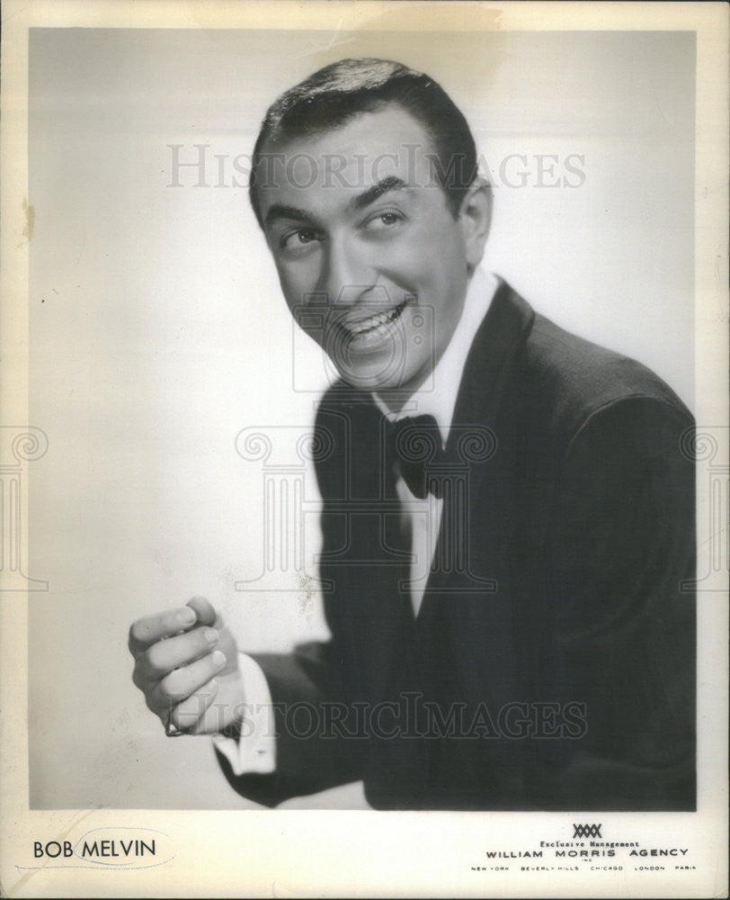 1962 Press Photo of comedian Bob Melvin - Historic Images