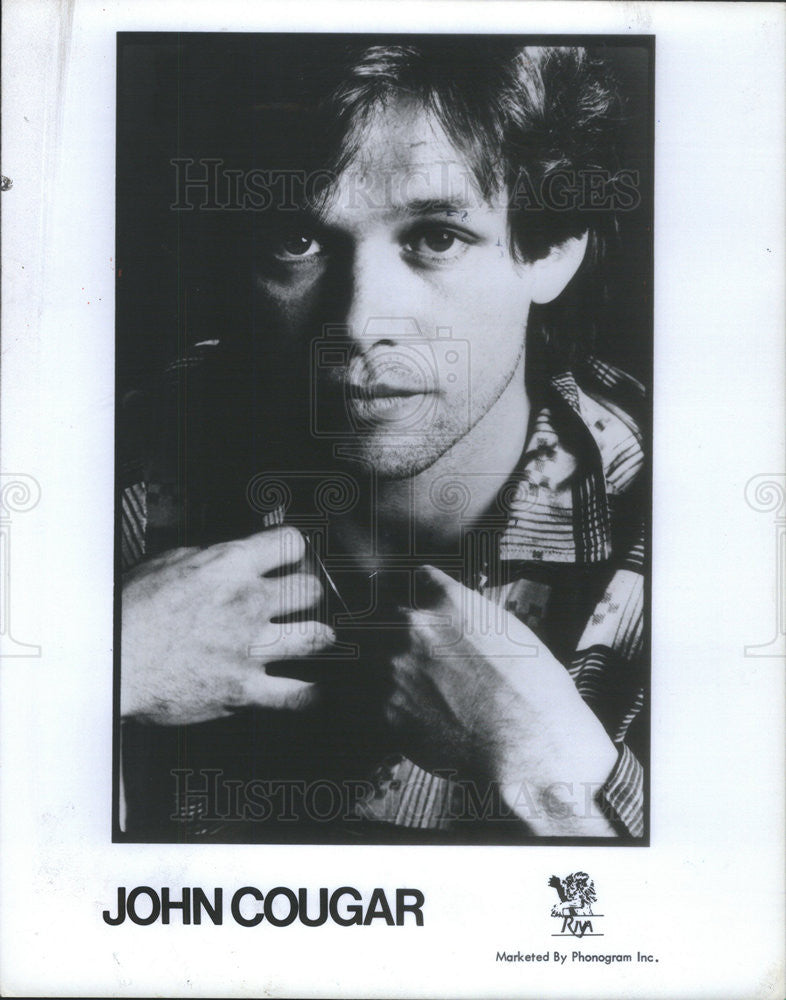 1982 Press Photo Musician And Singer John Cougar, Later Known As John Mellencamp - Historic Images