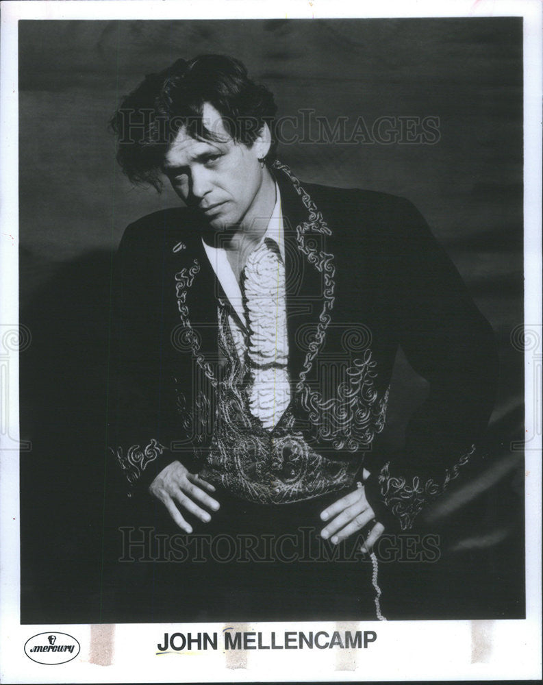 Undated Press Photo American Rock Singer, Songwriter, Musician John Cougar Mellencamp - Historic Images