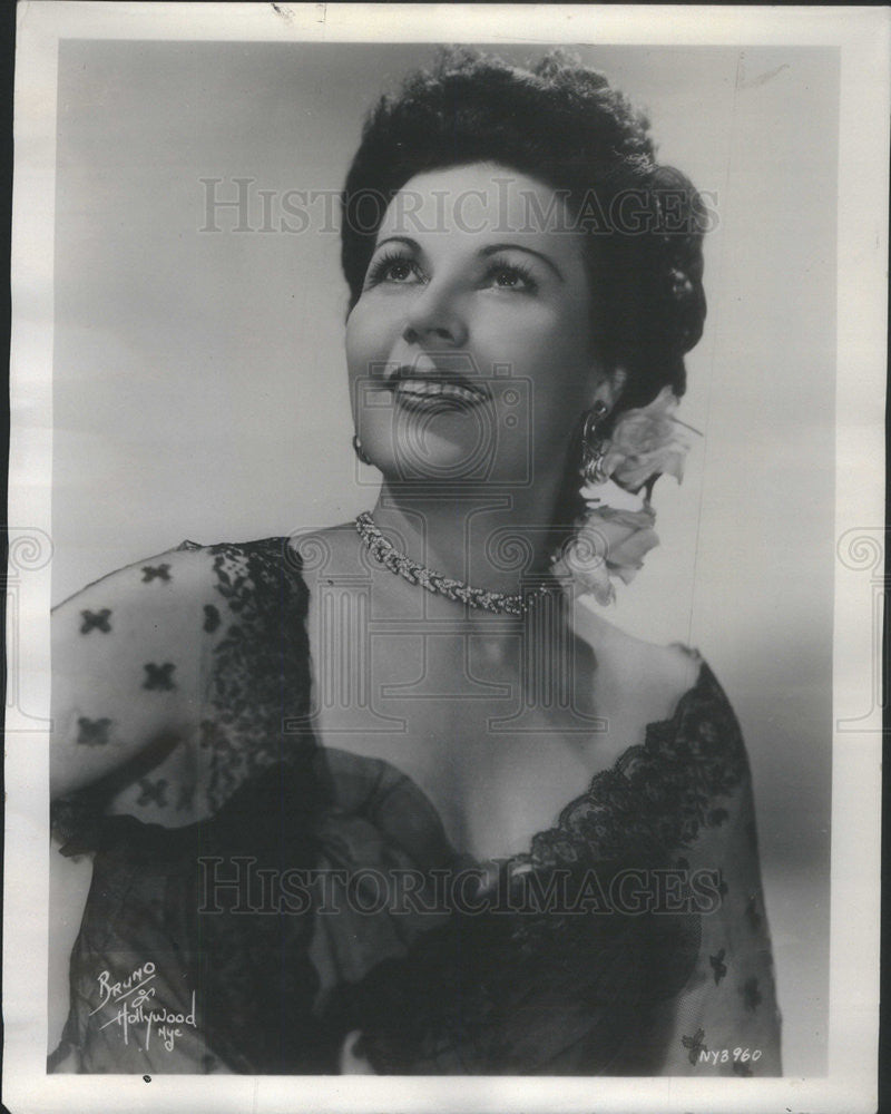 1954 Press Photo Elena Nikolaidi,opera singer - Historic Images