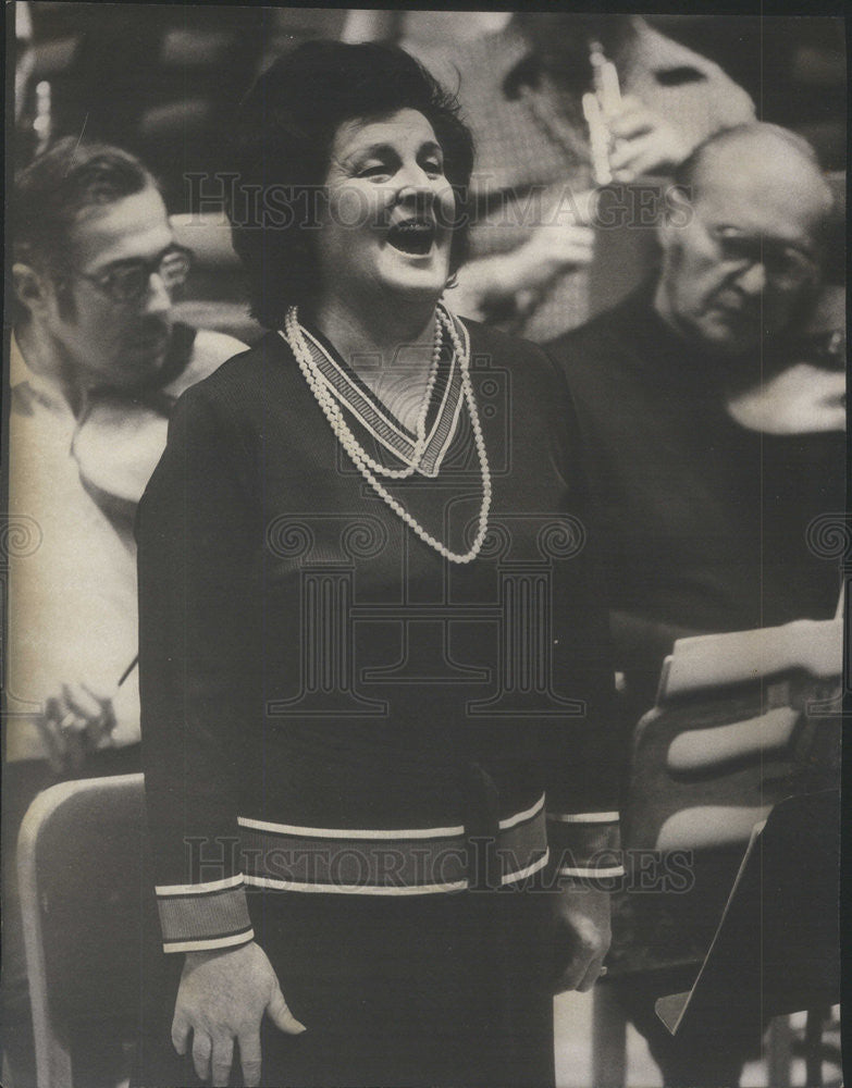 1974 Press Photo Birgit nilsson Soprano - Historic Images